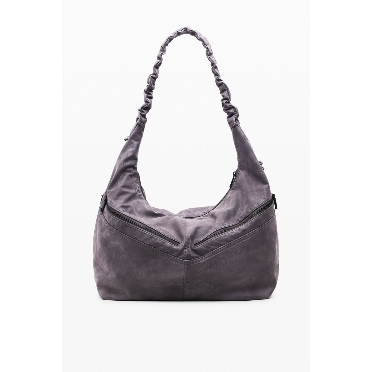 Sac moyen effet cuir noir, DESIGUAL