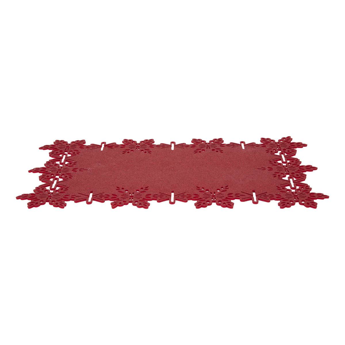 SET TABLE PAILLETTE RG 32X47CM rouge, ATMOSPHERA
