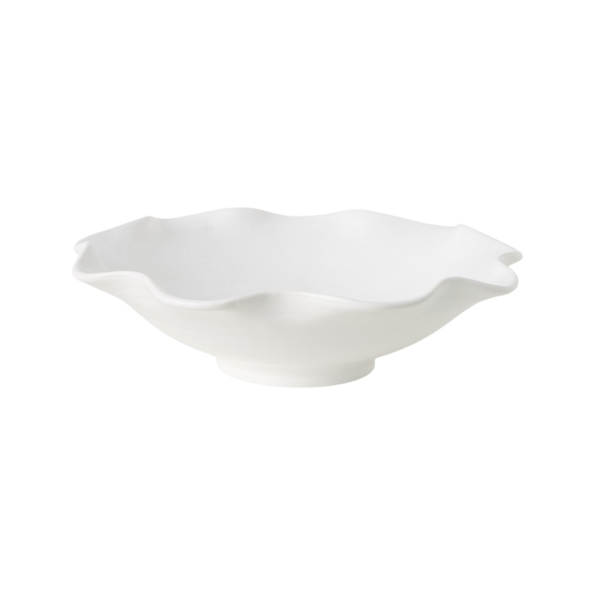Centre de table céramique à corolle 38 cm - SIXTINE blanc, CAMIF