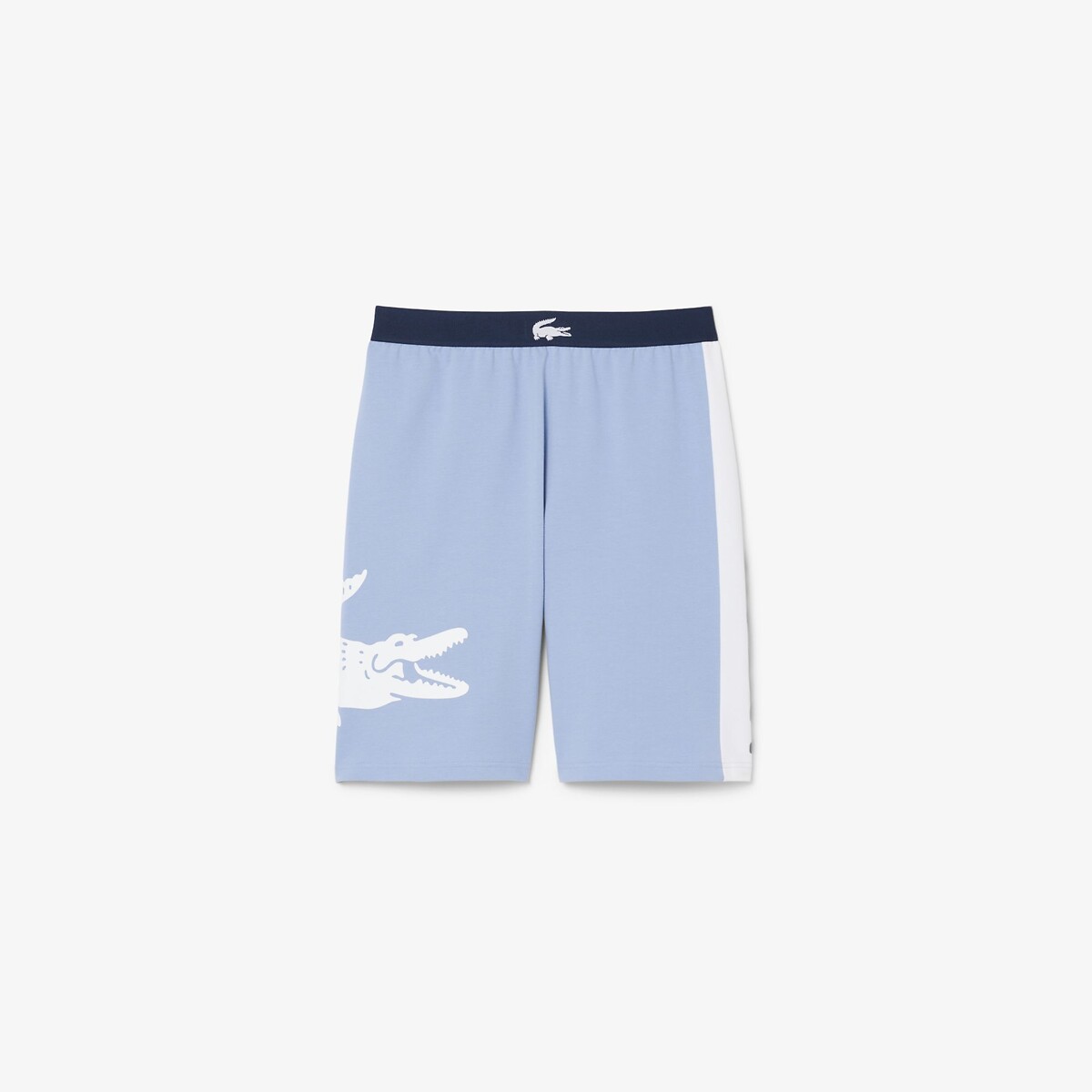 Printed Fleece Lounge Shorts navy blue, LACOSTE