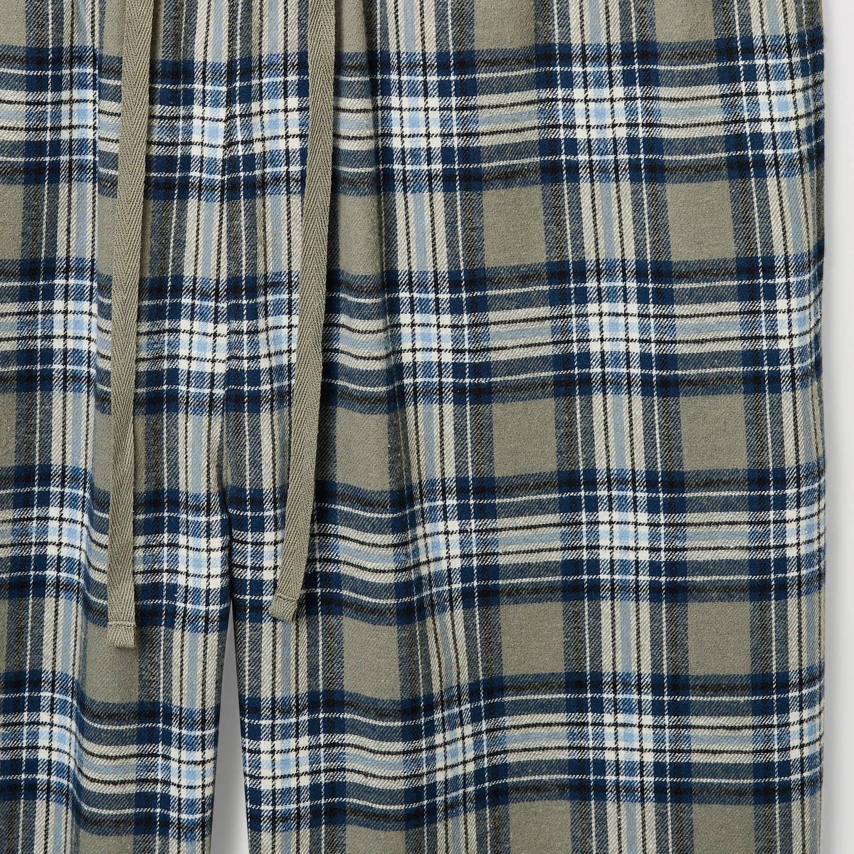 Pantalon à carreaux en coton BIO GOTS vetiver, MONOPRIX