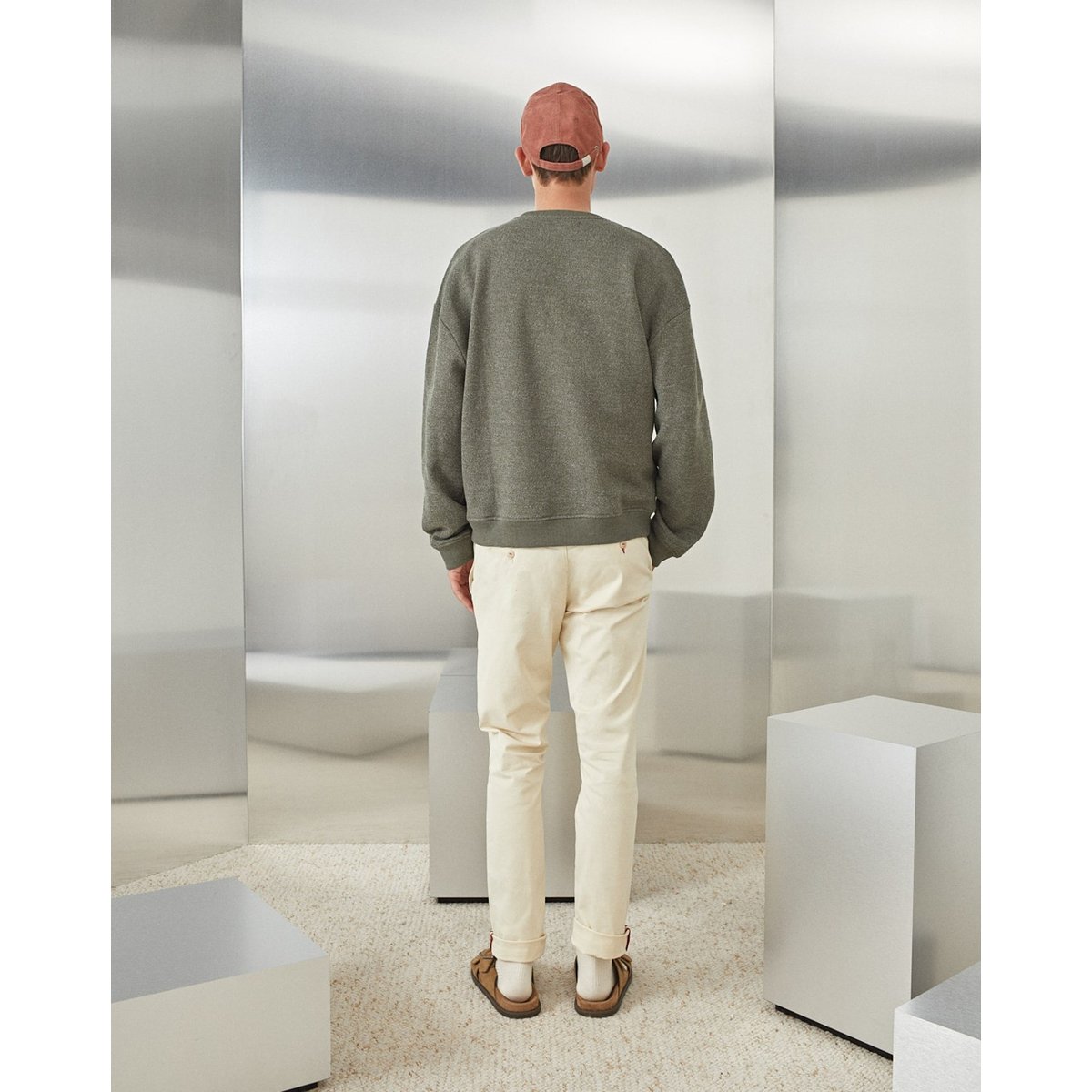Sweat-shirt en coton BEST SWEAT vert, CHEVIGNON