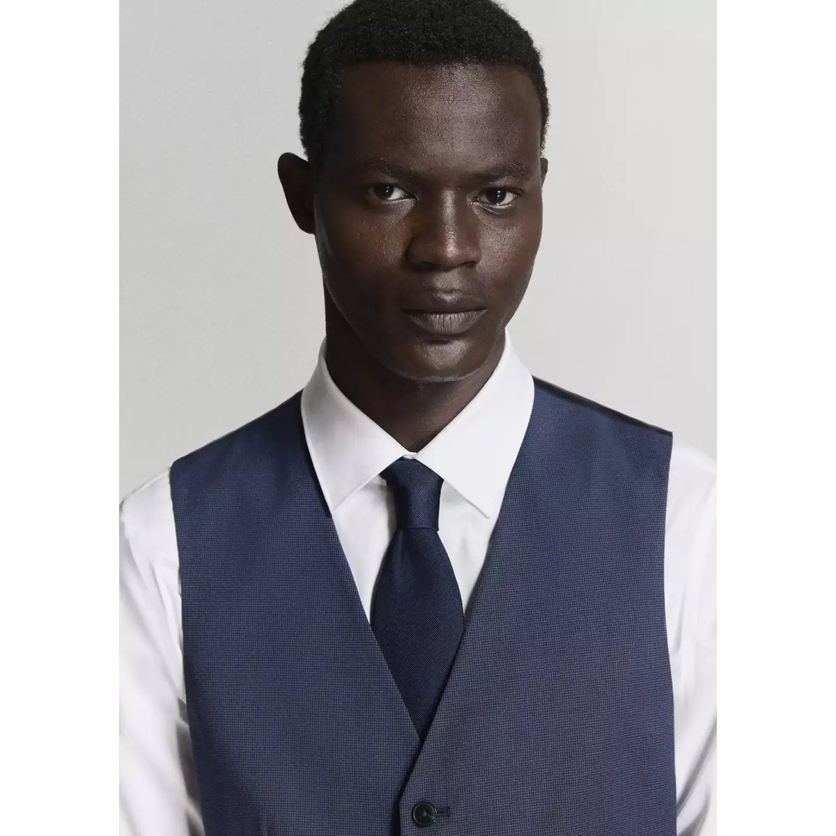 Gilet de costume Paris slim fit bleu encre, MANGO MAN