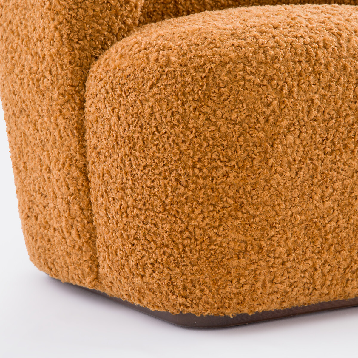 Fauteuil bouclette, Nidou caramel, LA REDOUTE INTERIEURS