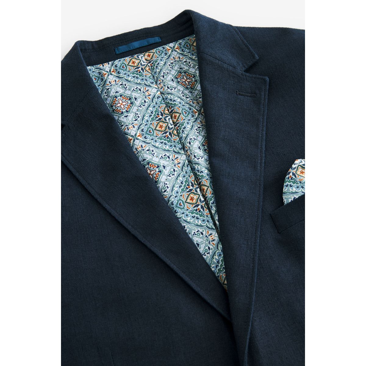 Blazer en lin bleu marine, NEXT