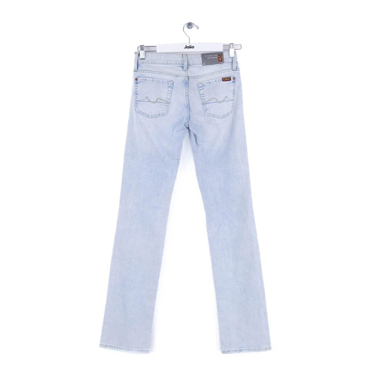 Jean droit - Très Bon État bleu, 7 FOR ALL MANKIND