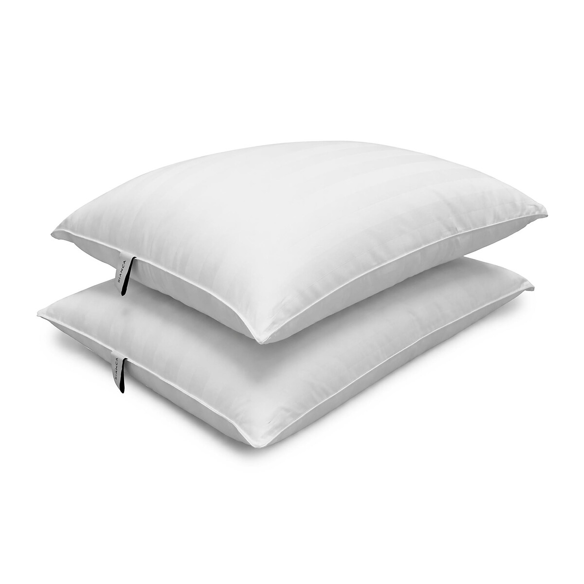 Premium Cotton Stripe Pillow white, BIANCA FINE LINENS