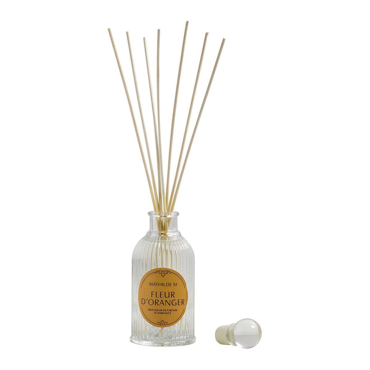 Diffuseur de parfum Fleur d'Oranger transparent, MATHILDE M