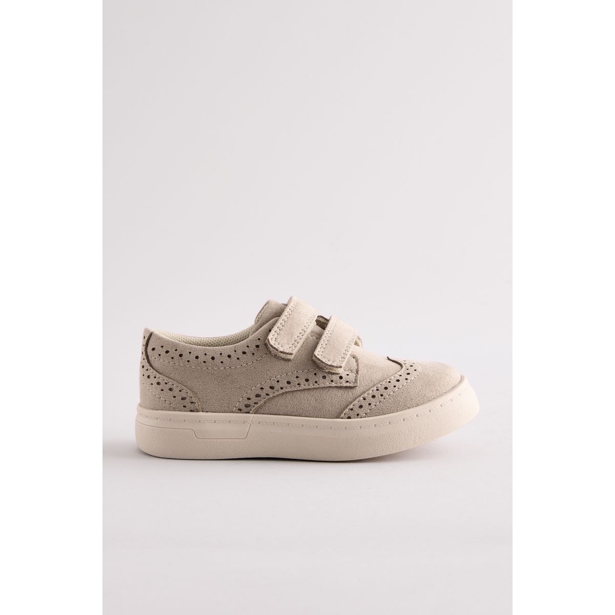 Chaussures richelieu à fermeture scratch naturel, NEXT
