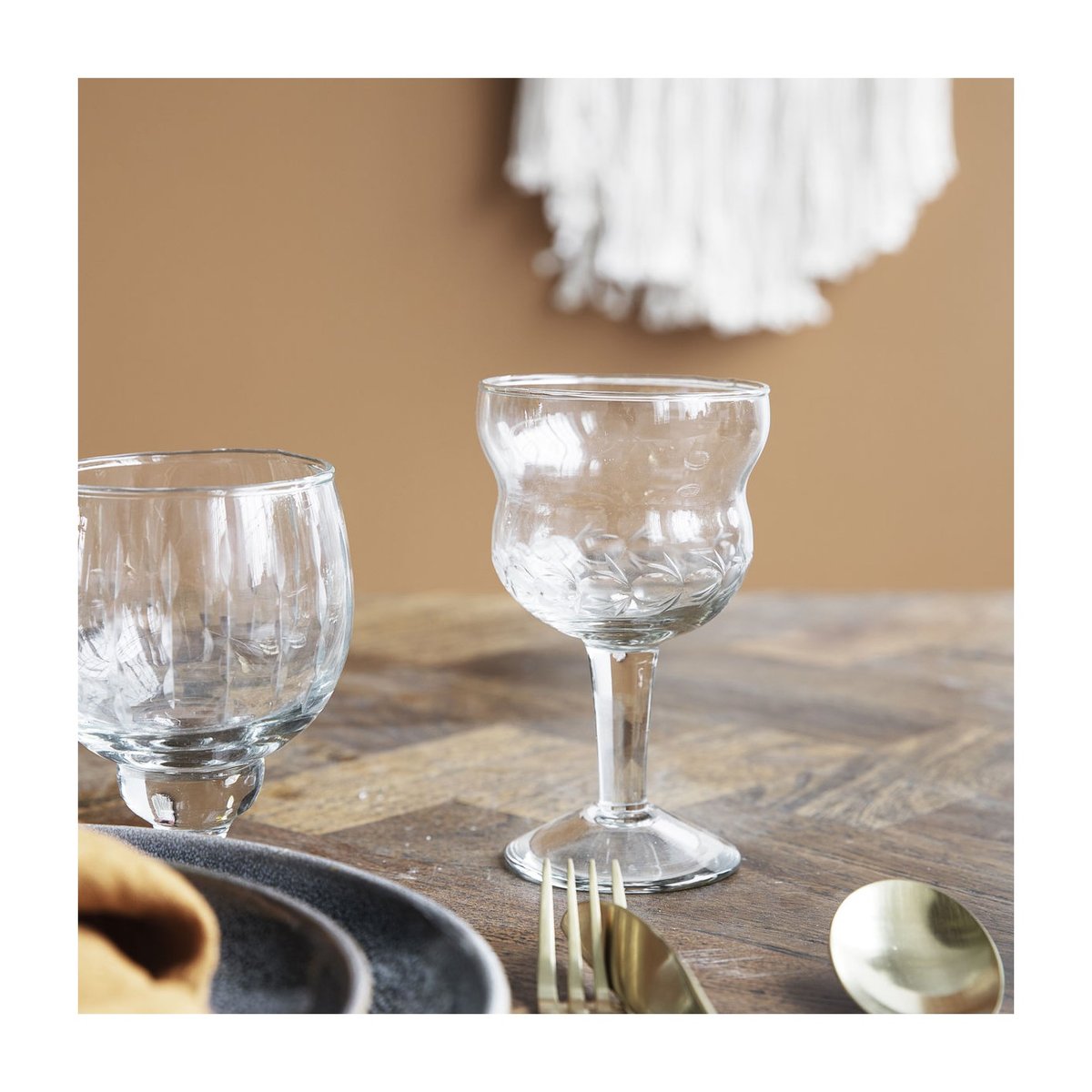 Verre à vin rouge Vintage transparent, HOUSE DOCTOR