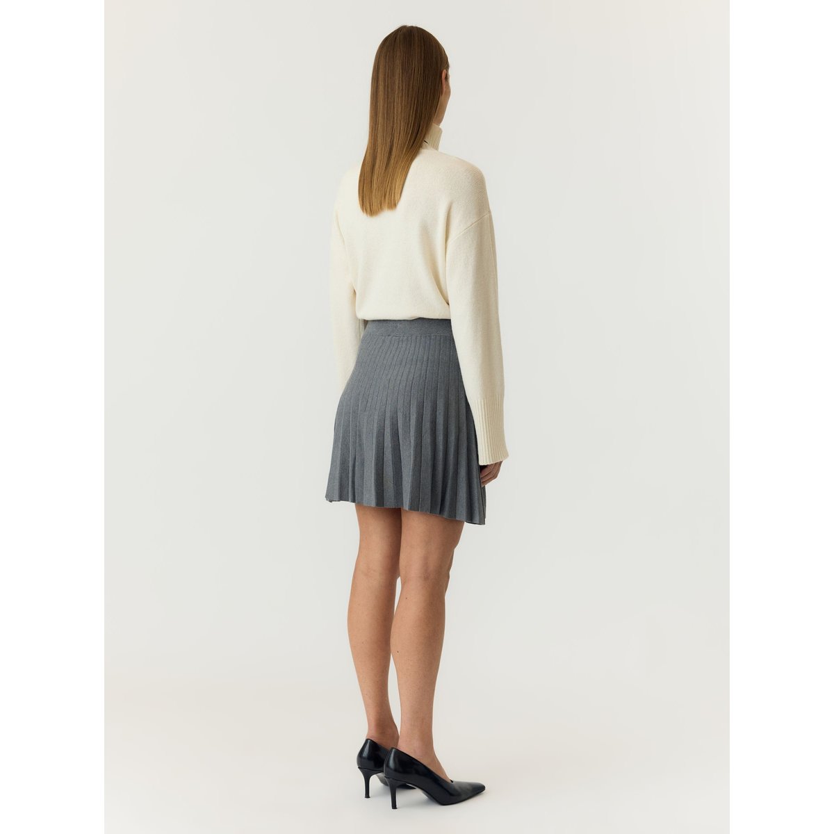 Jupe gris - medium grey melange1, YAS