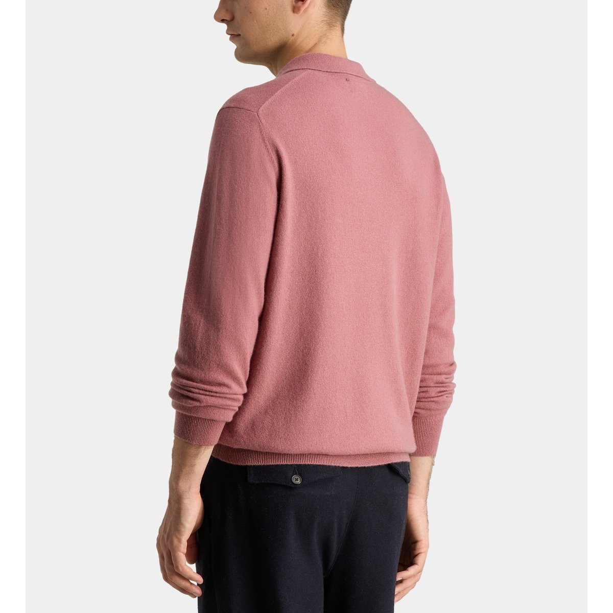 Pull polo napolo cachemire rose poudré, GALERIES LAFAYETTE