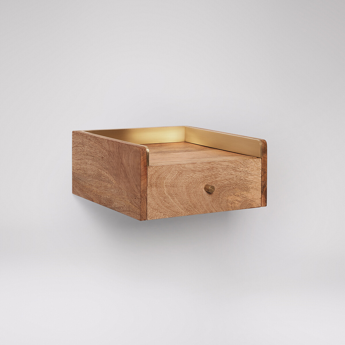 Fresco Mango Wood 1 Drawer Bedside Table light wood, SWOON