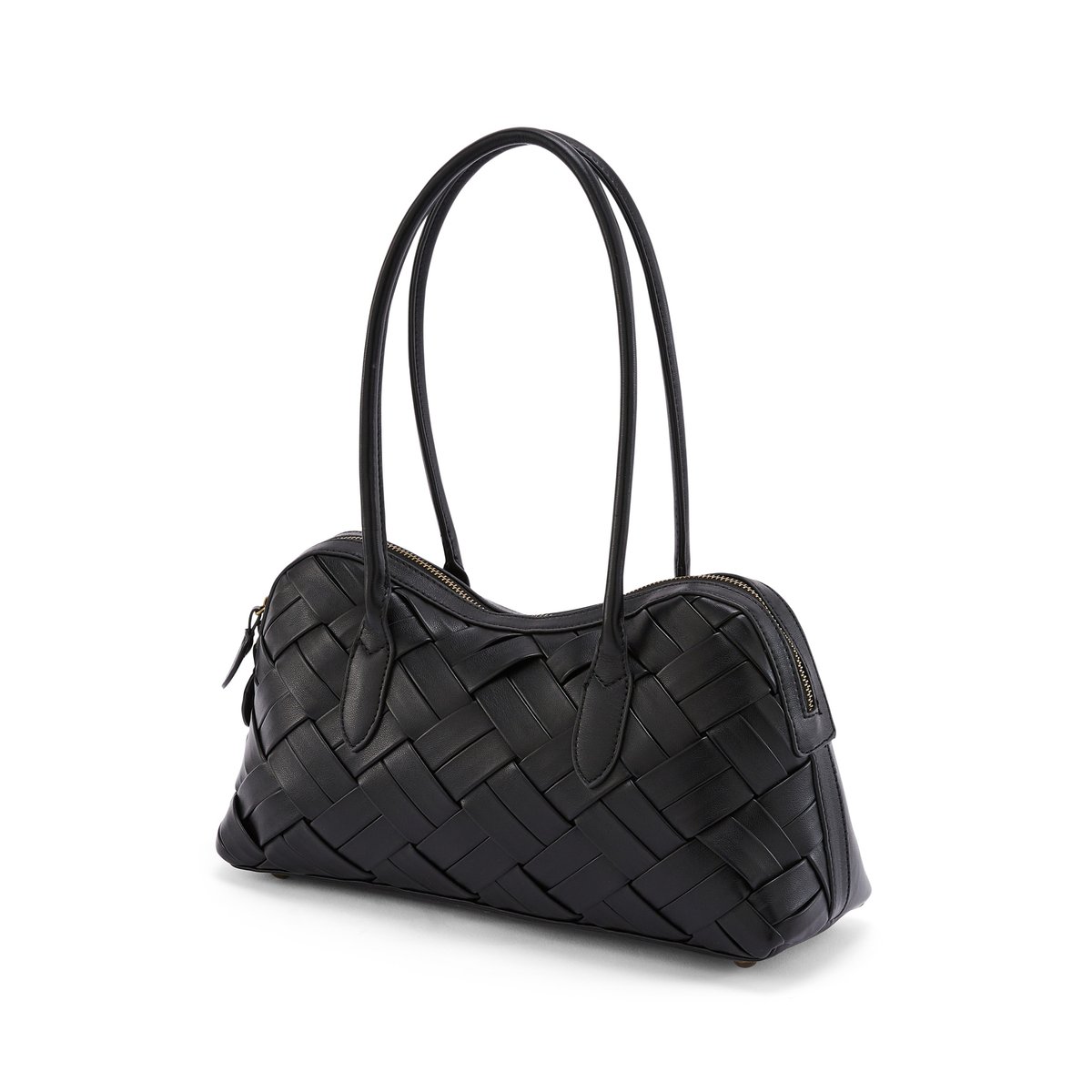 Sac noir effet tressé noir, DAXON