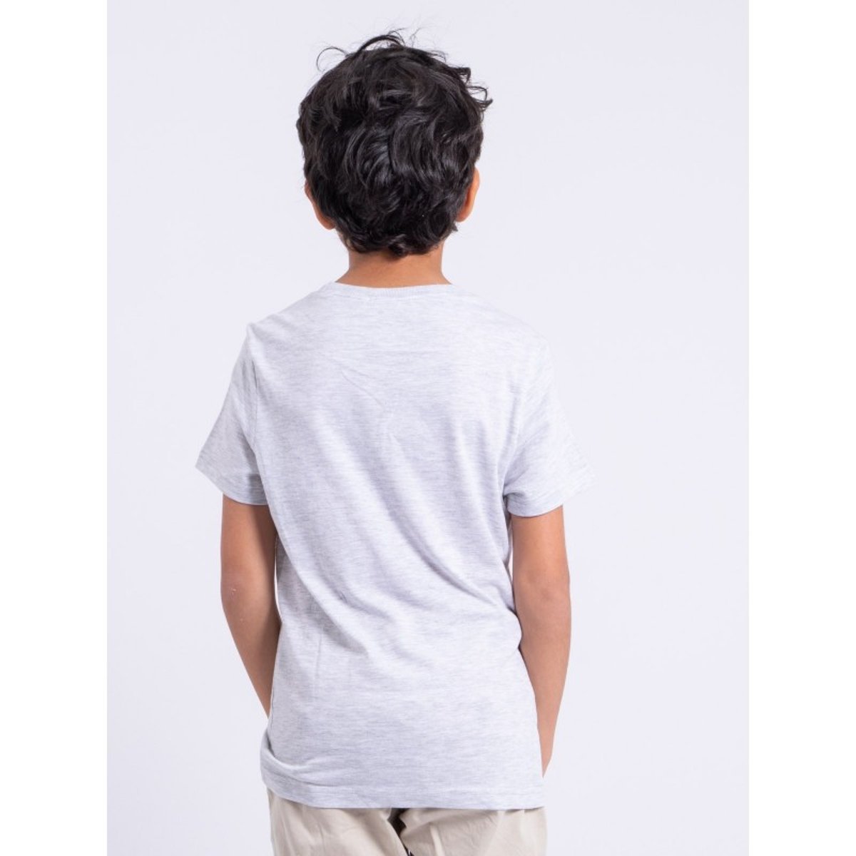 T-shirt Manches Courtes Col Rond Pur Coton Noctavio-j gris, RITCHIE