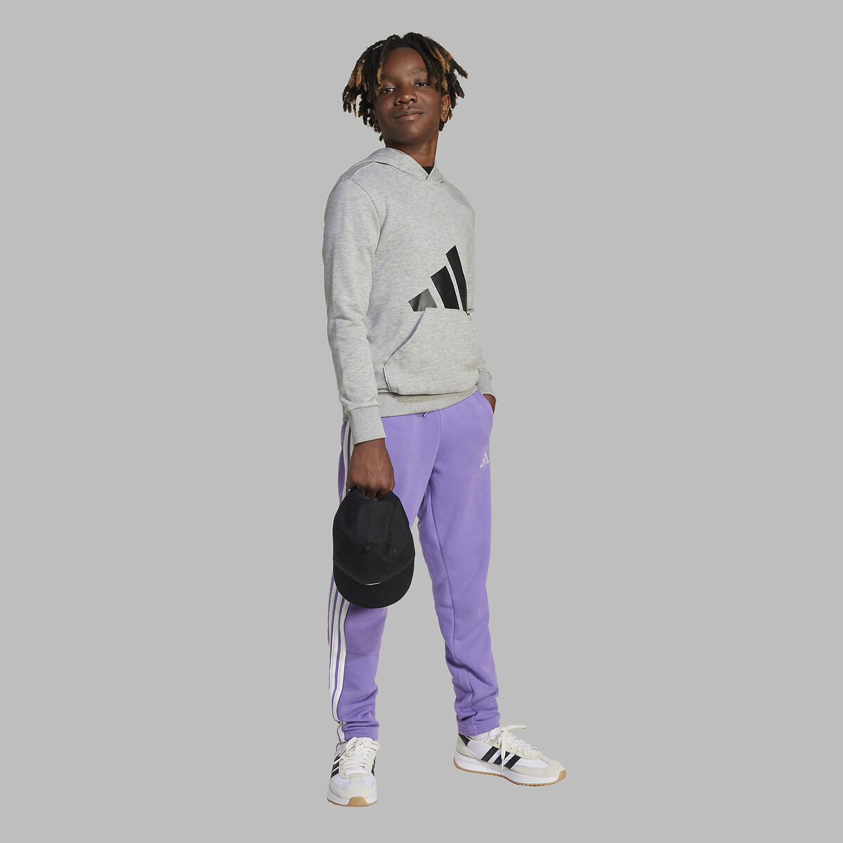 Hoodie grey/black, ADIDAS SPORTSWEAR