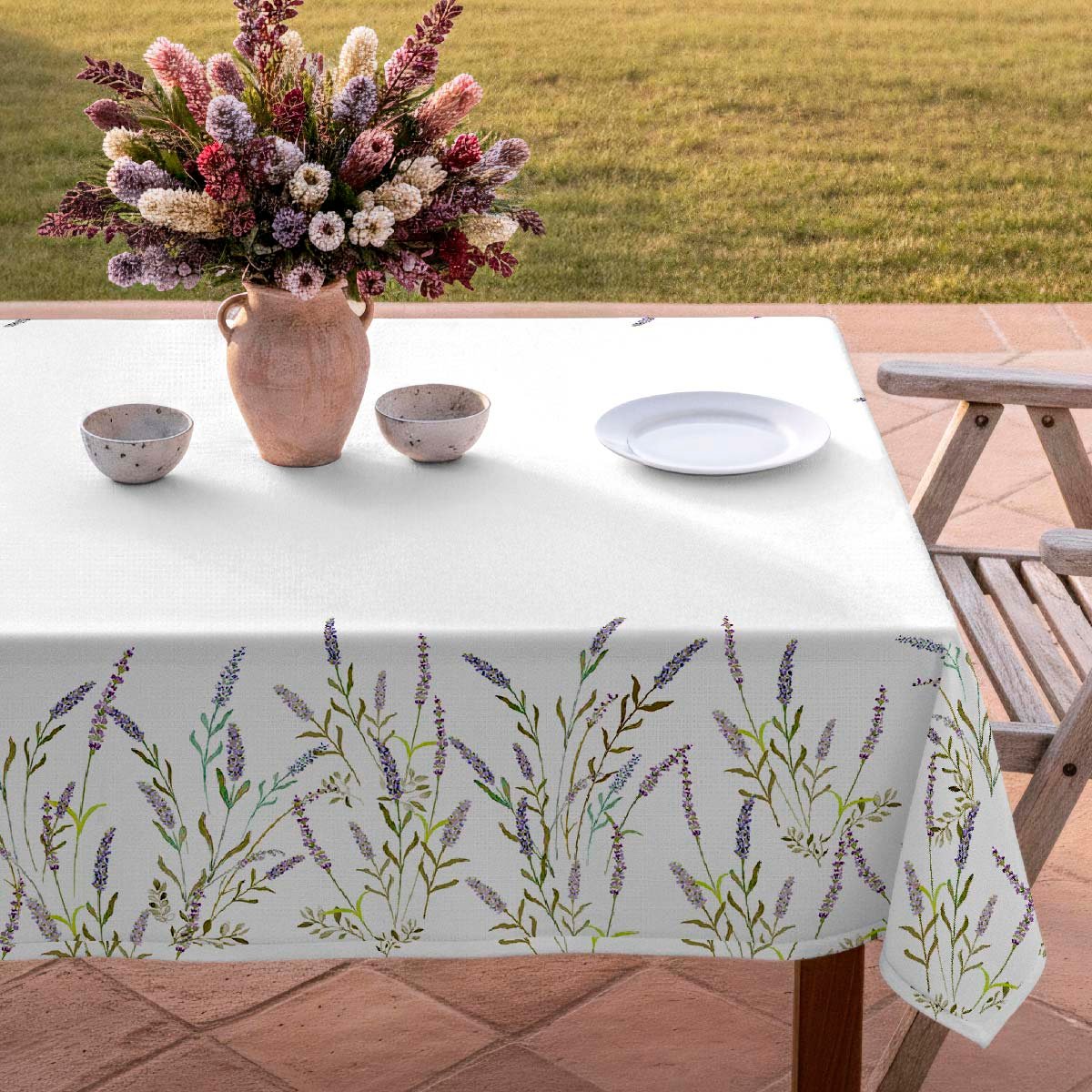 Nappe en coton 100% Lavender mauve, NAF NAF HOME