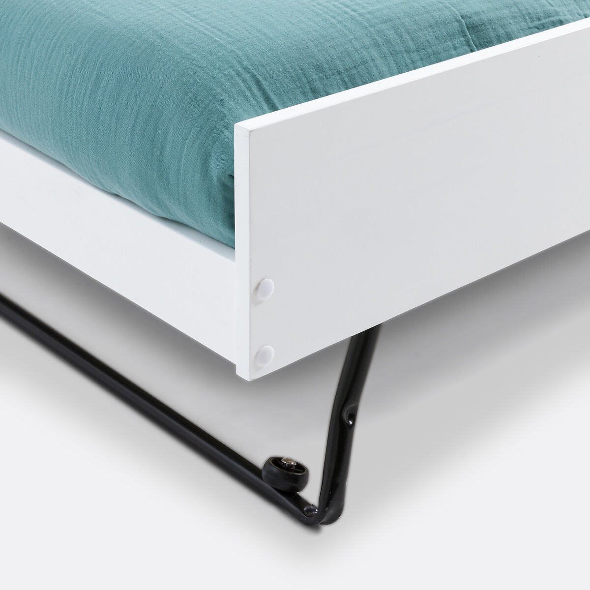 Lit banquette gigogne en pin, ELLIS blanc, LA REDOUTE INTERIEURS