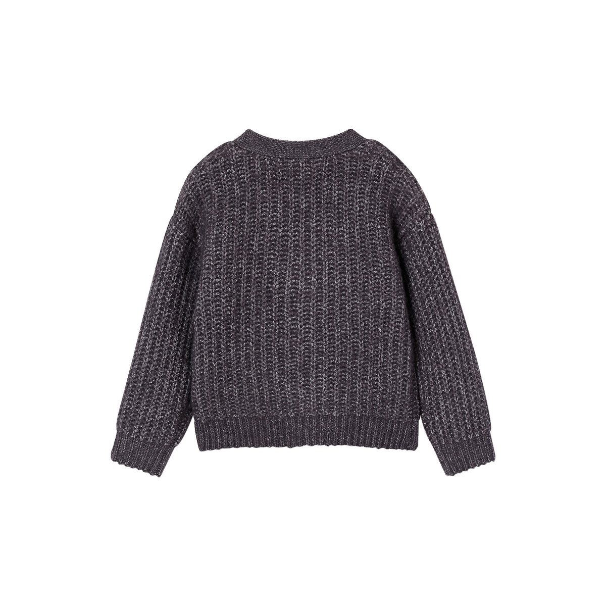 Gilet col V gris ardoise, VERTBAUDET
