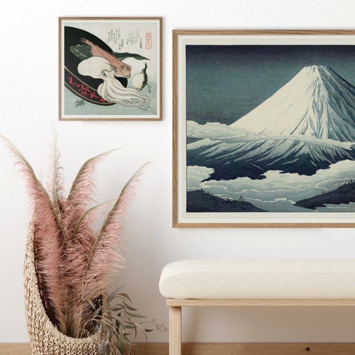 Affiche mont Fuji Ukiyo-E  Mount Fuji gris, THE DYBDAHL CO
