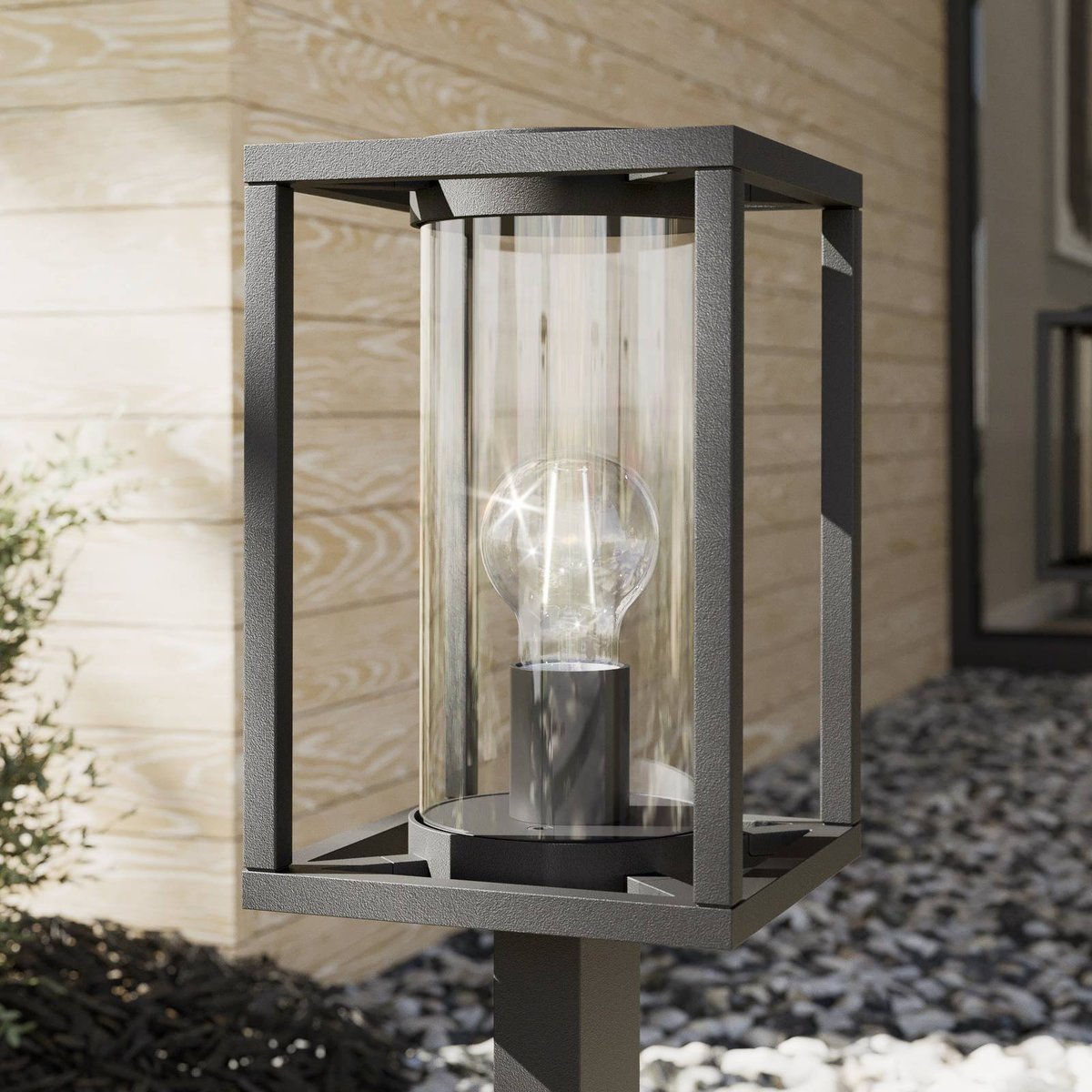 Luminaire extérieur en aluminium moderne anthracite, LUCANDE