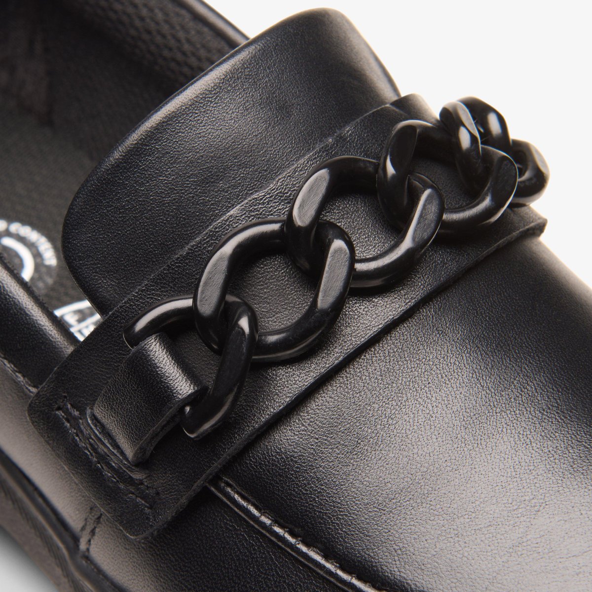 Mocassins Cuir Coupe Large EVYN WALK K noir, CLARKS