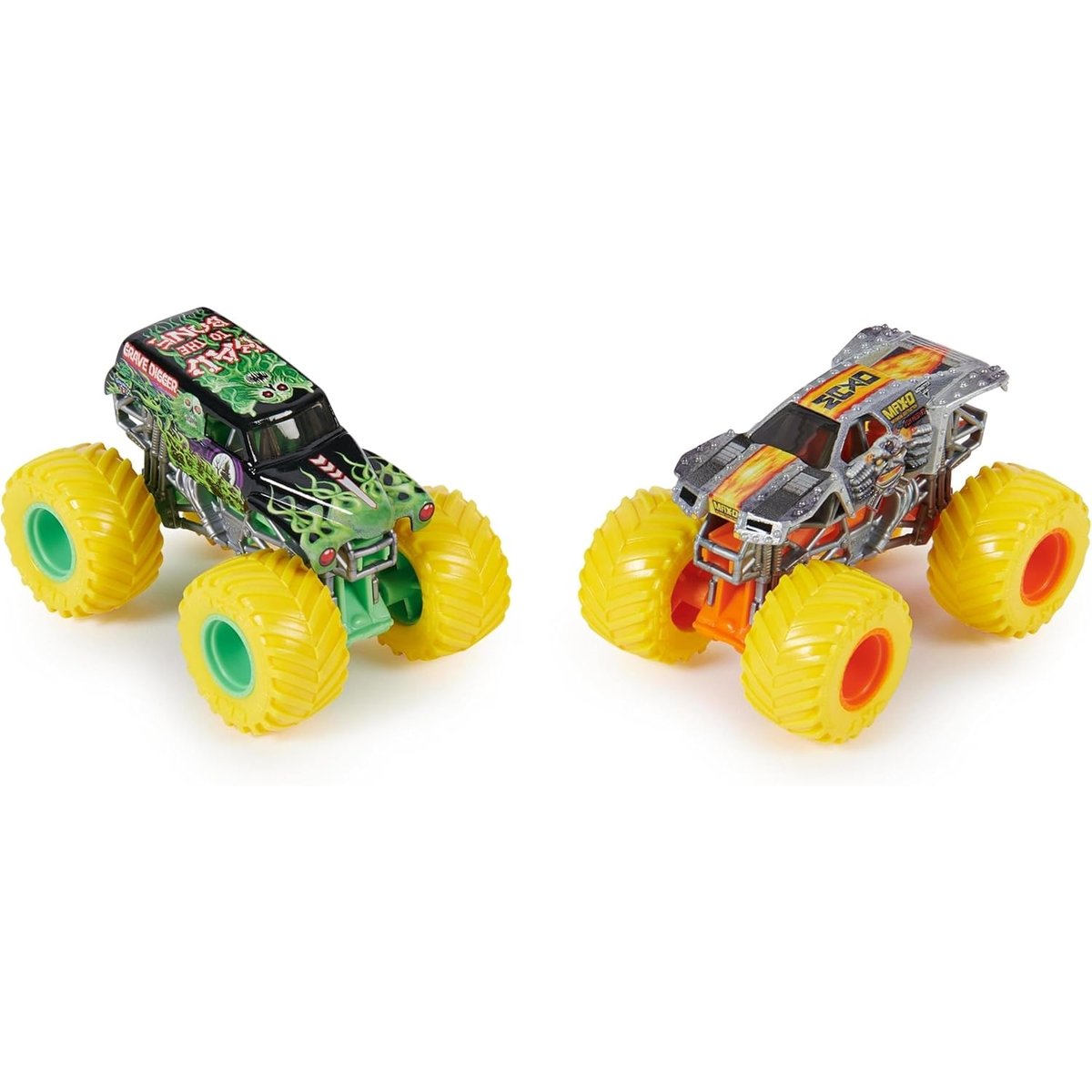 Monster Jam - Pack de deux véhicules DIE CAST 1:64 multicolore, SPIN MASTER