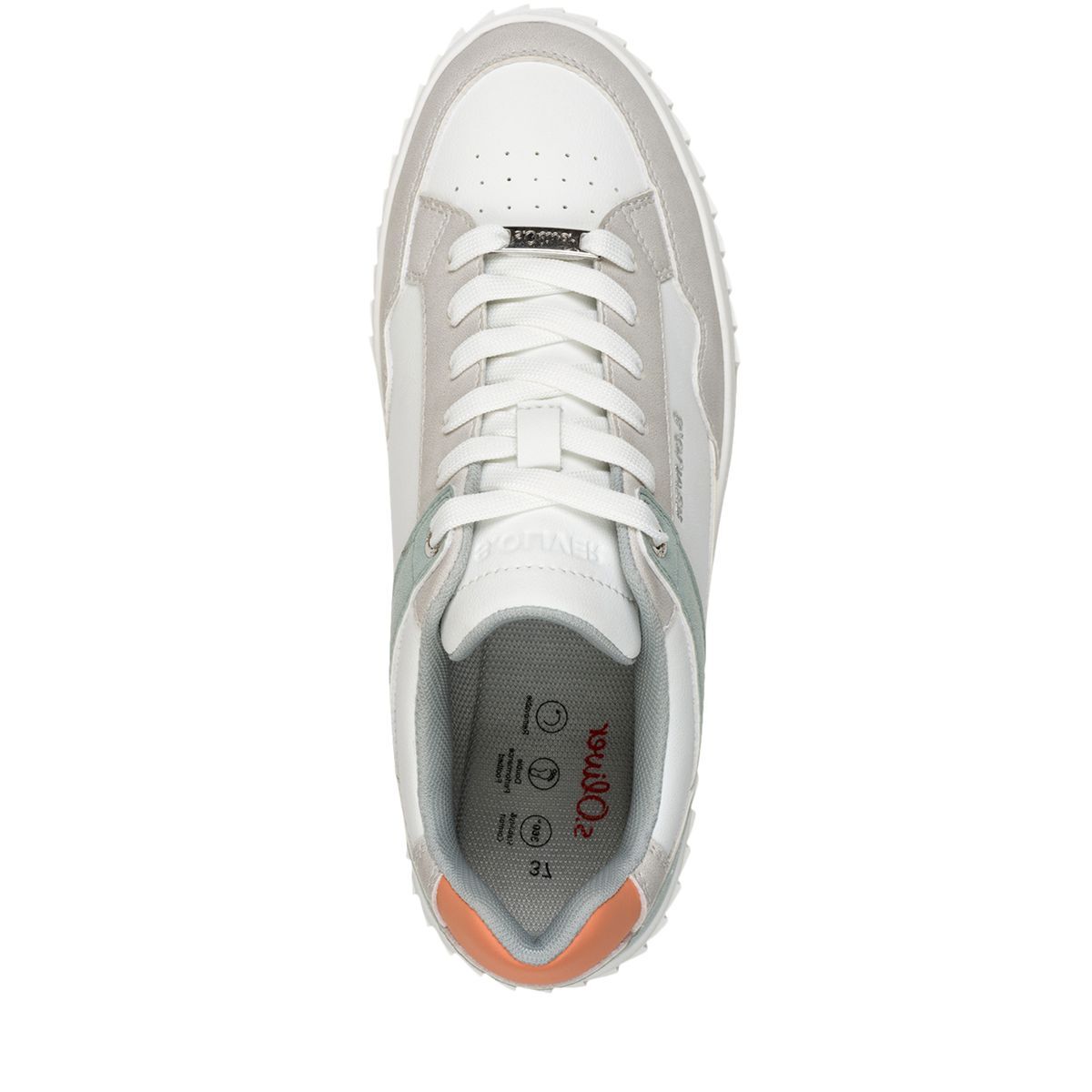 Basket femme blanc / noir, S.OLIVER