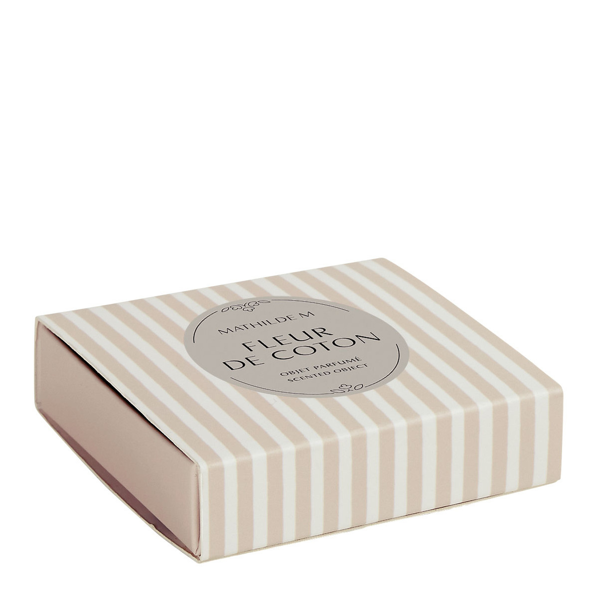 Coffret de 4 décors fondants en cire parfumée - FLEUR DE COTON blanc, MATHILDE M