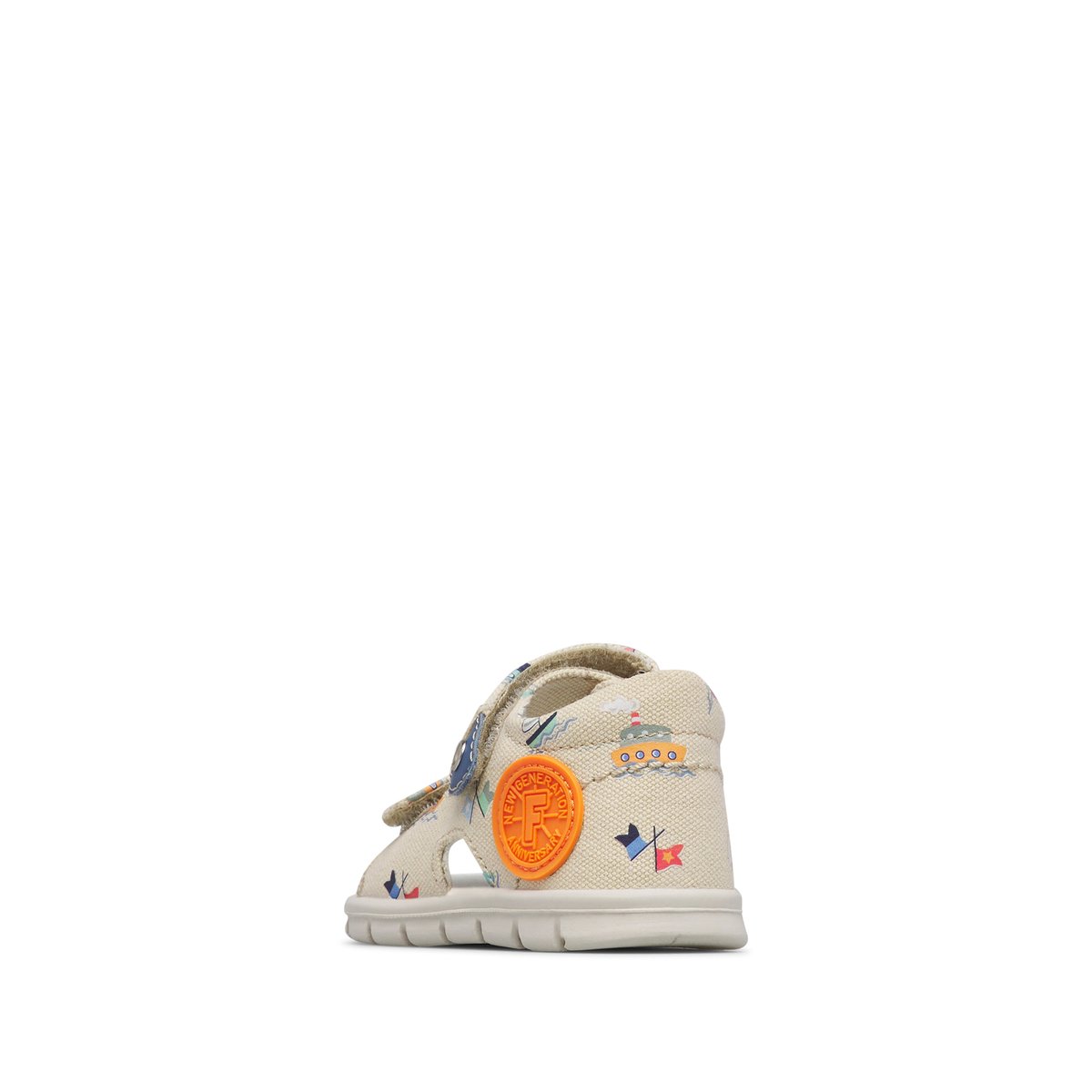 Sandales en tissu NEMO 2 beige-bleu, FALCOTTO