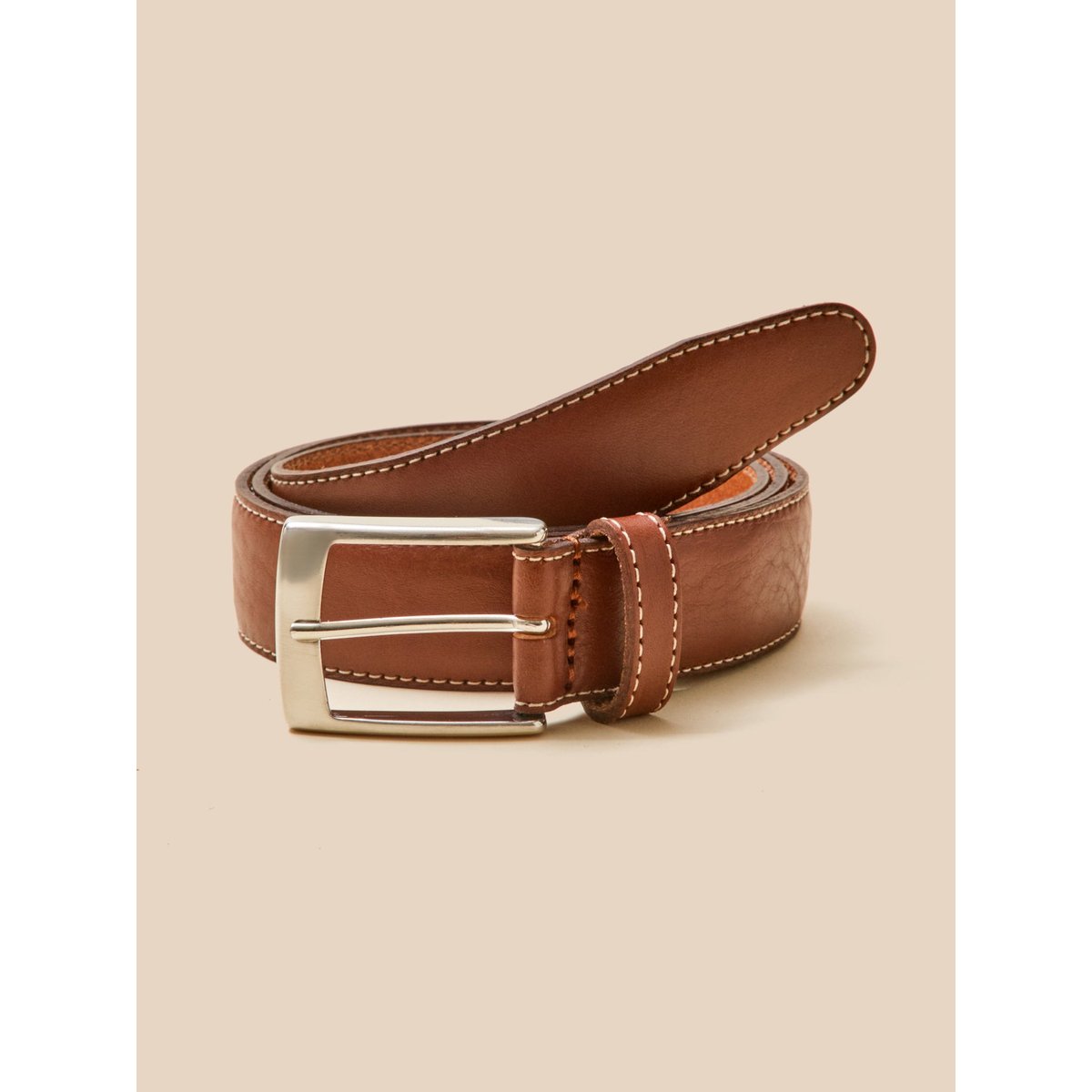 Ceinture cuir marron, CYRILLUS