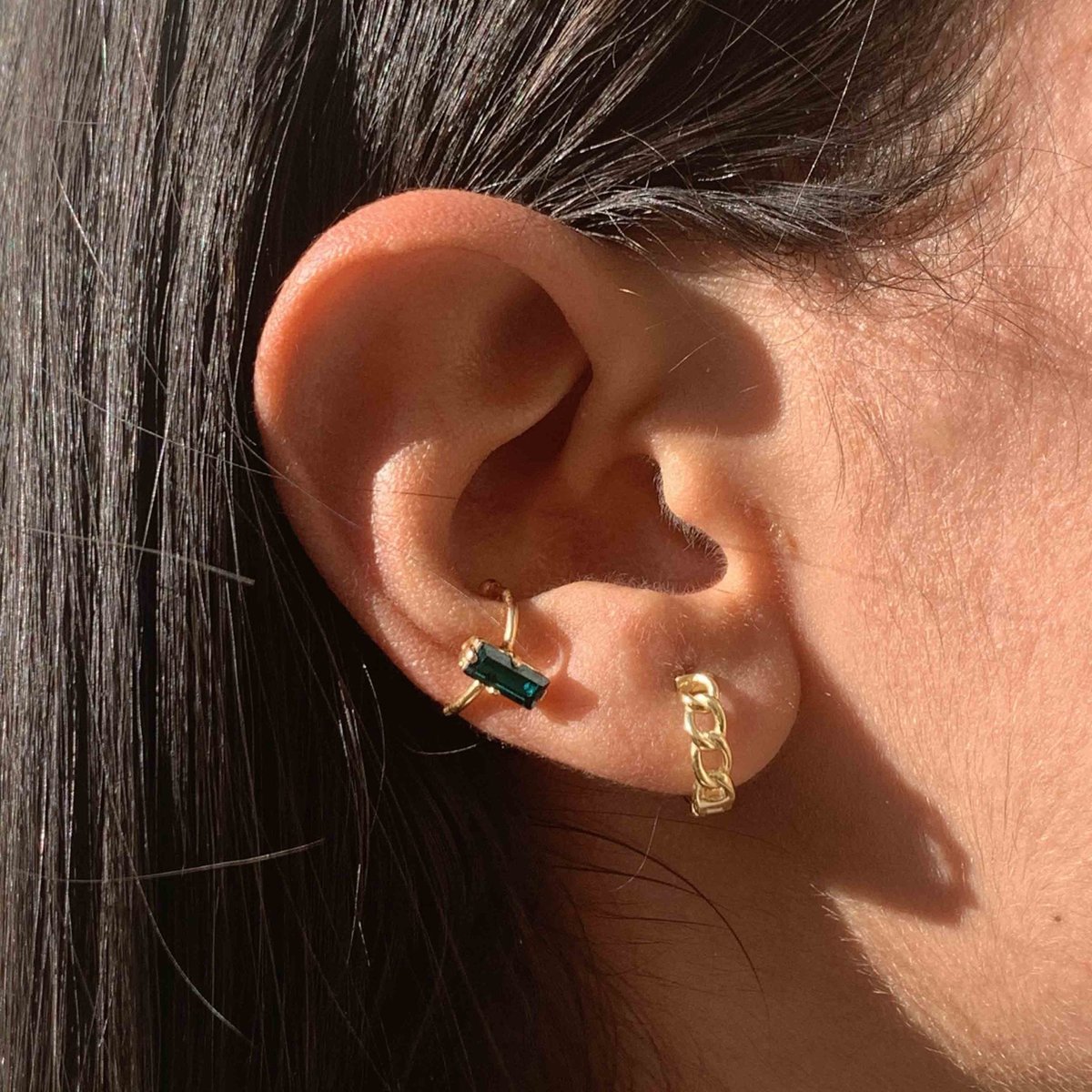 Bague d'oreille palace siam rouge, CAROLINE NAJMAN