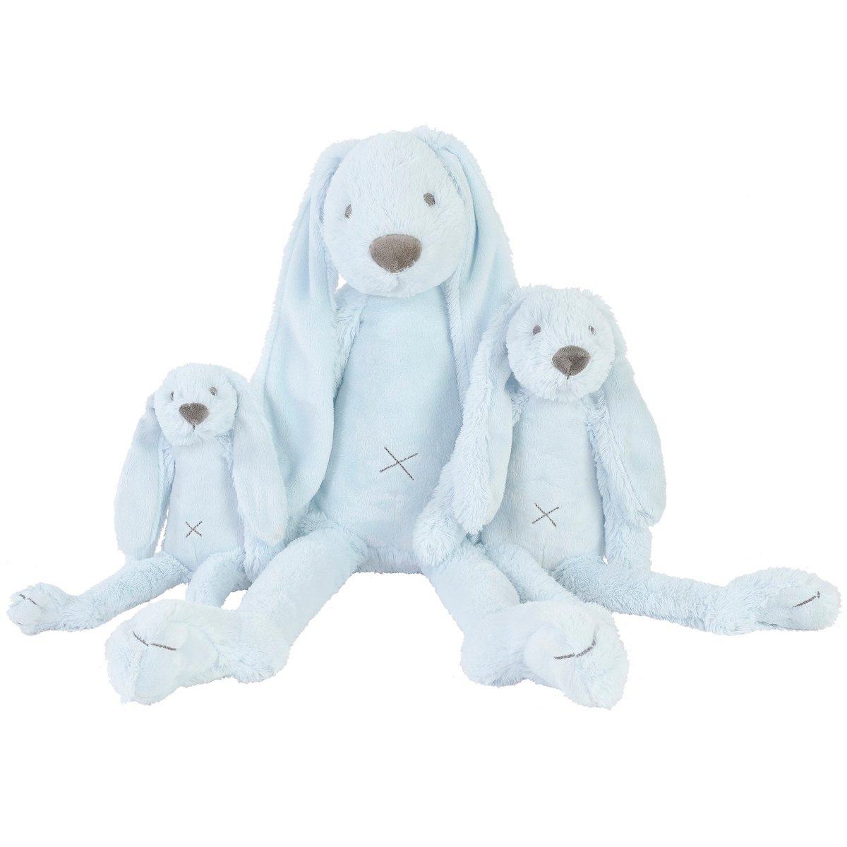 Peluche Lapin Richie 28 cm bleu clair, HAPPY HORSE