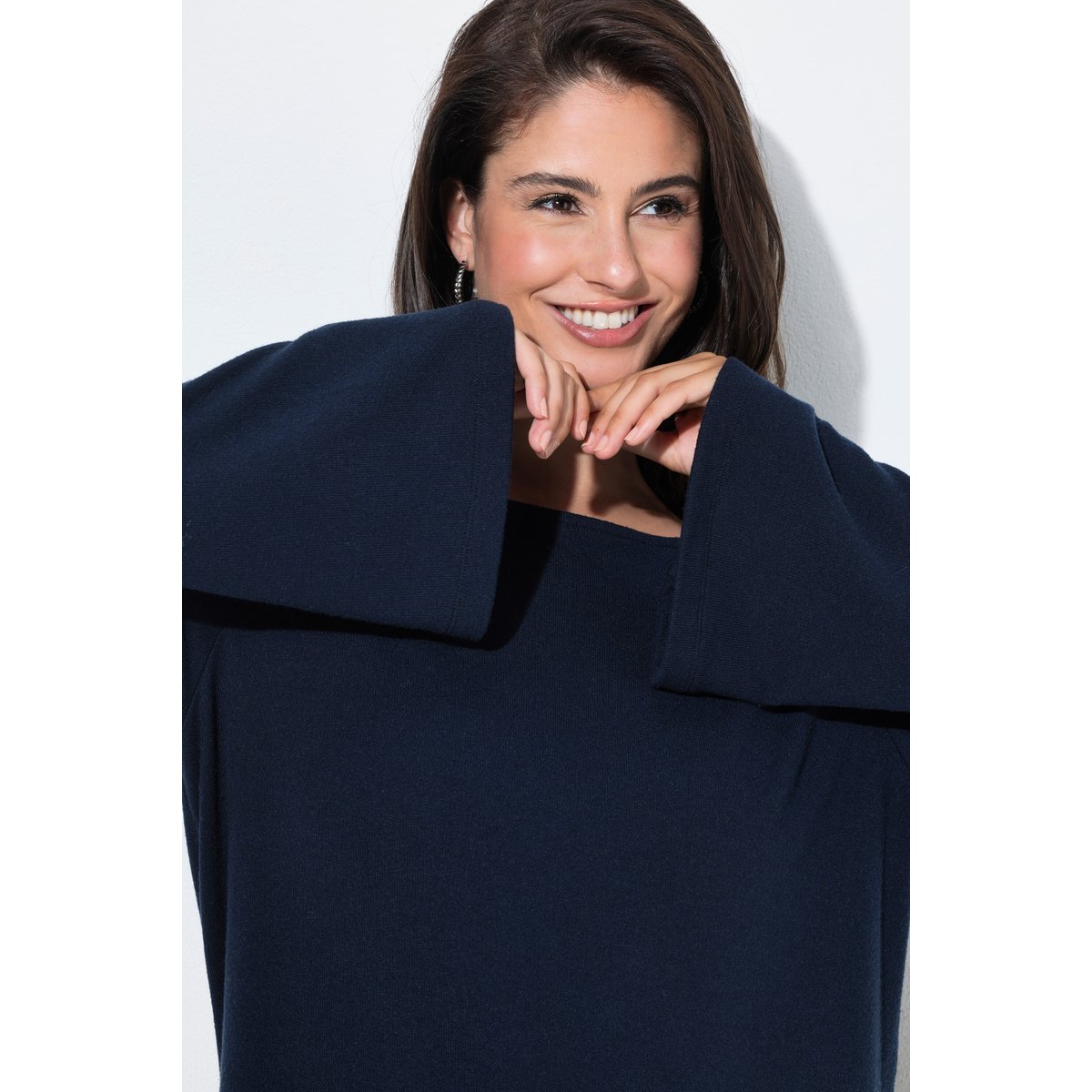 Blouse d’une très grande douceur marine, ULLA POPKEN