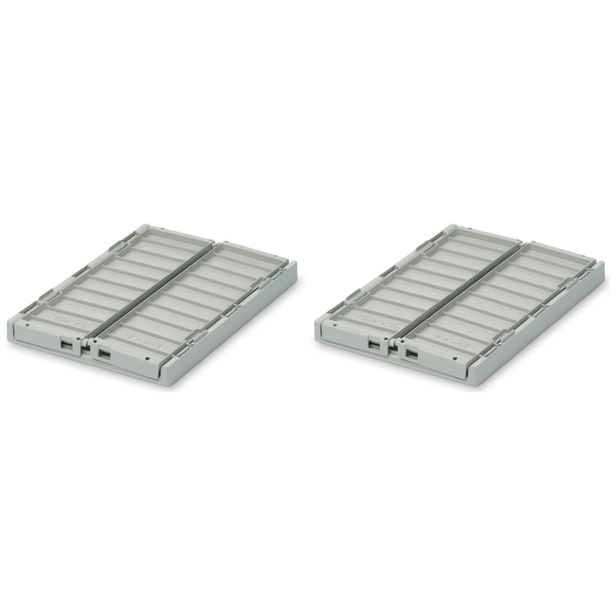 Lot de 2 caisses de rangement Weston S bleu, LIEWOOD