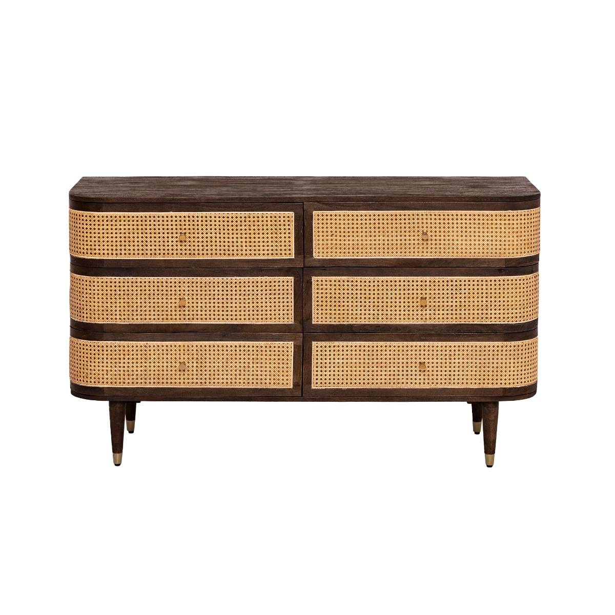 Commode en bois de manguier SOREN bois foncé, MADE IN MEUBLES 