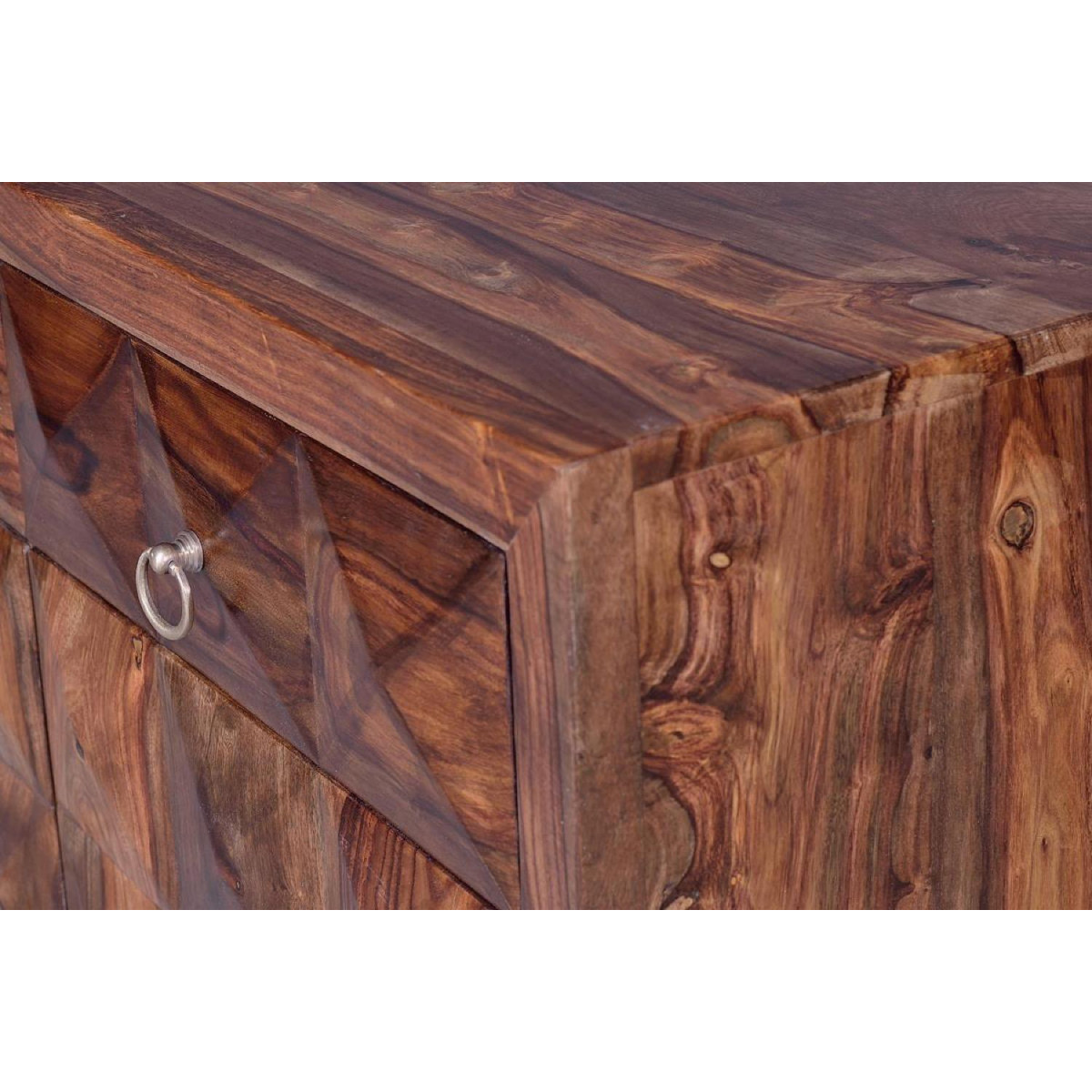 Buffet 2 tiroirs marron, DECORATION D’AUTREFOIS