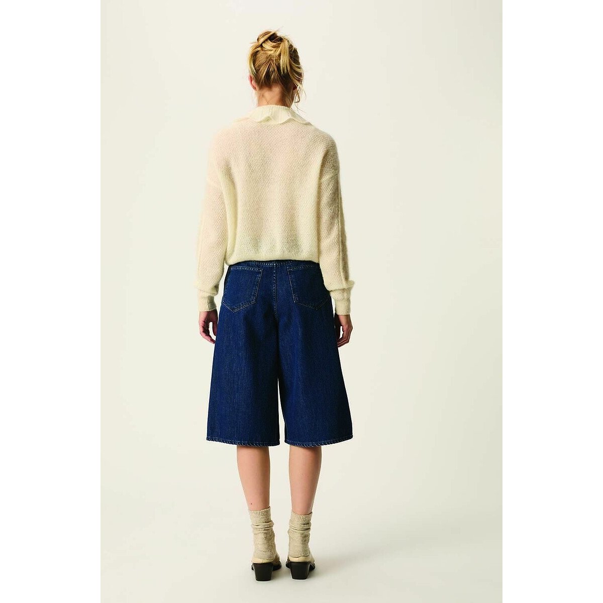 Capucine Cardigan with Peter Pan Collar cream, DES PETITS HAUTS