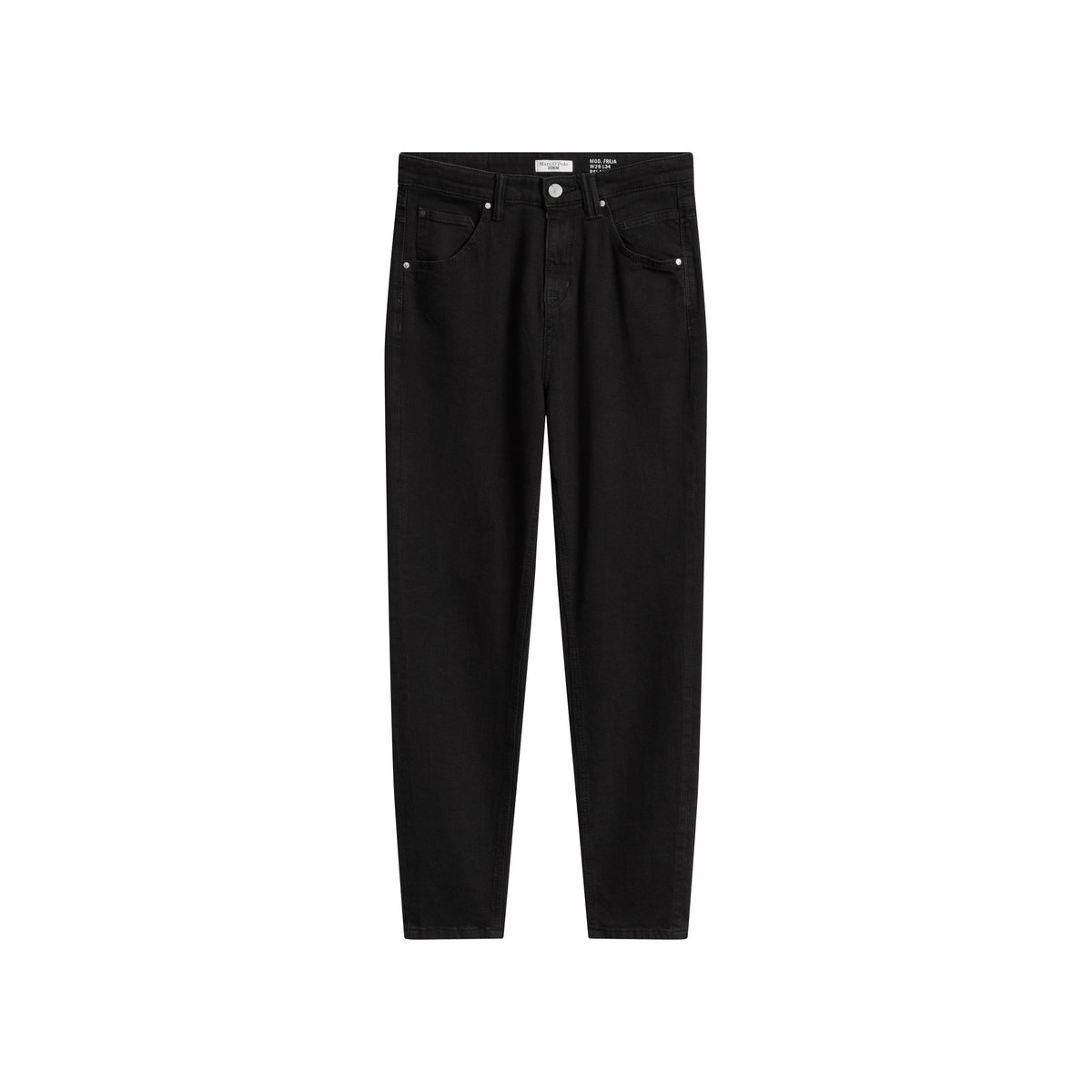 Jeans modèle Freja boyfriend en coton biologique mélangé stretch noir, MARC O’POLO DENIM