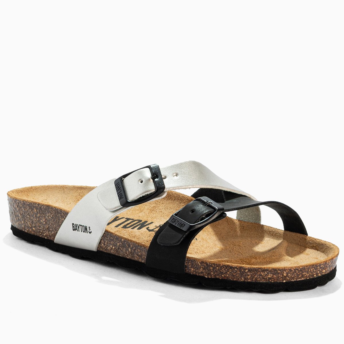 Sandales CLEO noir melange, BAYTON