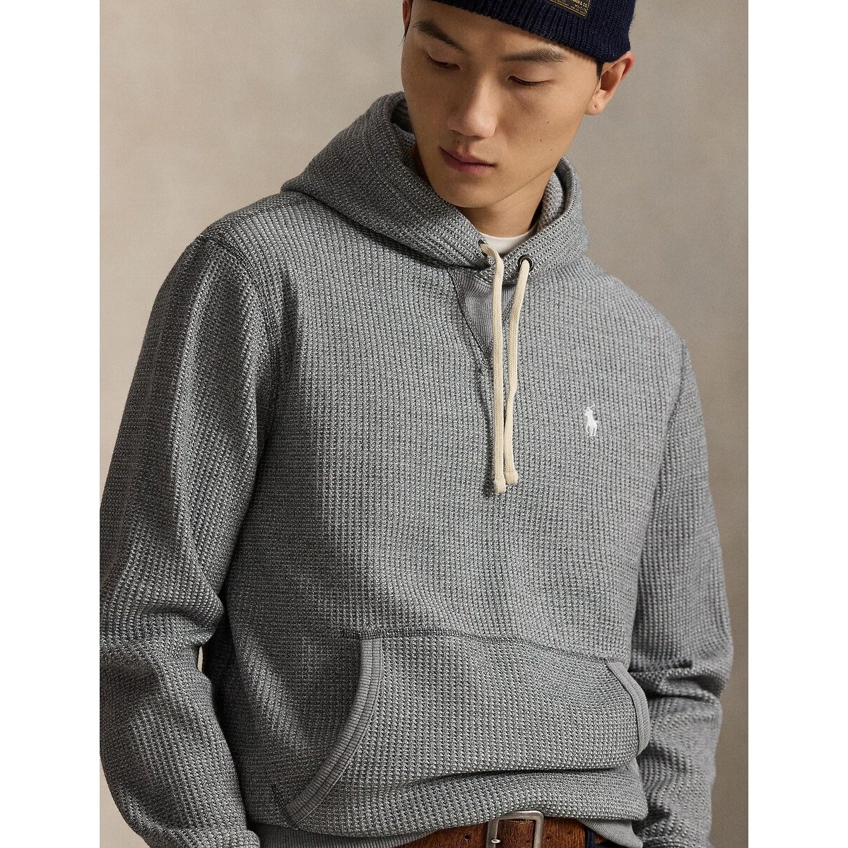 Embossed Hoodie dark grey, POLO RALPH LAUREN