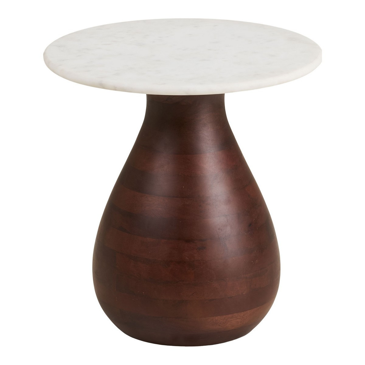 Table d'appoint plateau en marbre - HEIDE blanc, HOUSE NORDIC