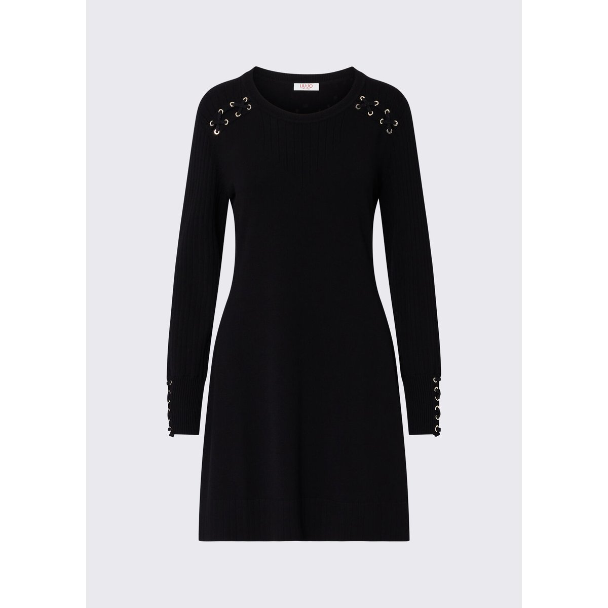 Robe en maille avec lacets noir, LIU JO