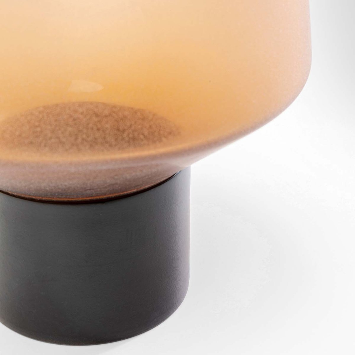 Vase en verre mat, NOBLE RING marron, KARE DESIGN