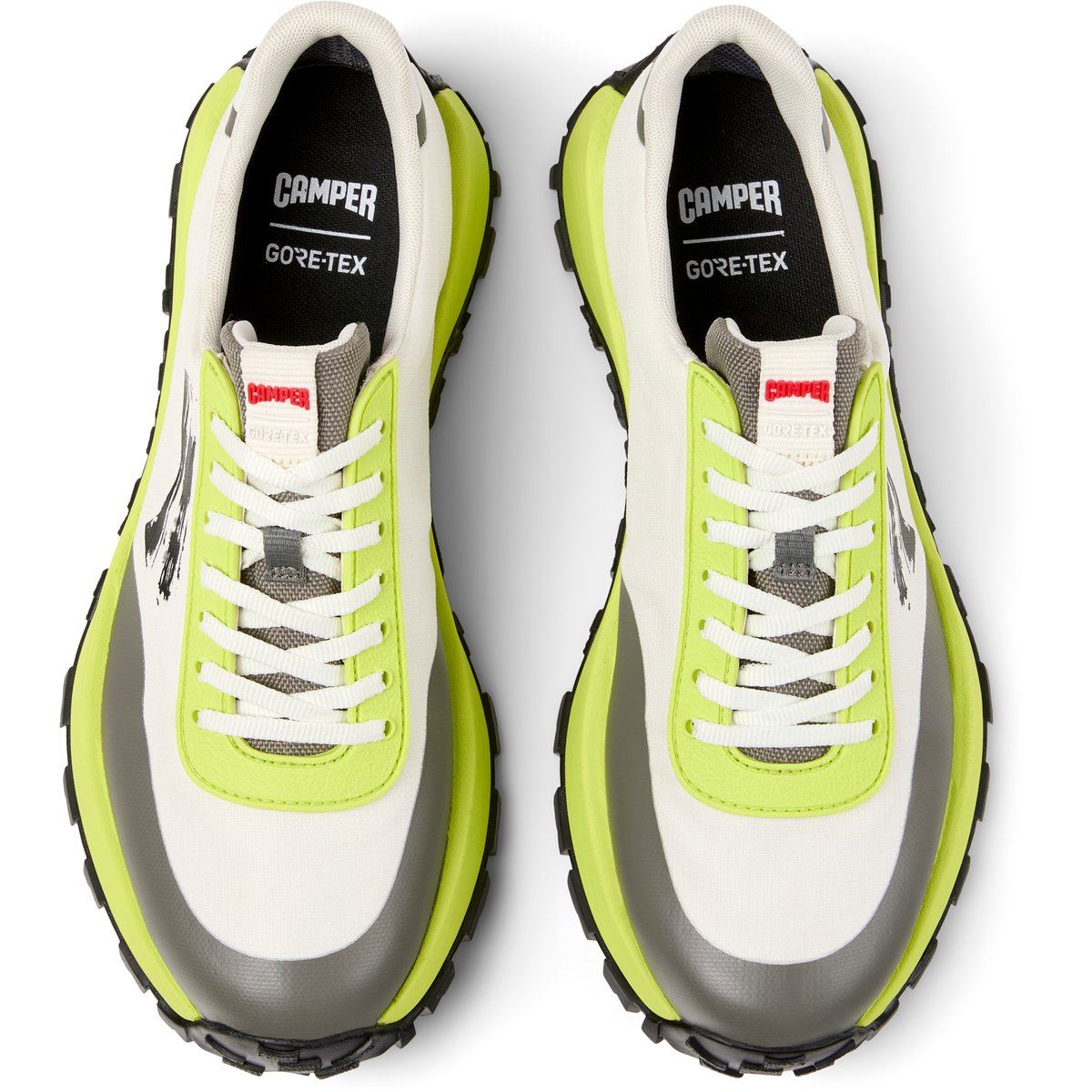 Baskets Drift Trail Technical Textile blanc gris, CAMPER
