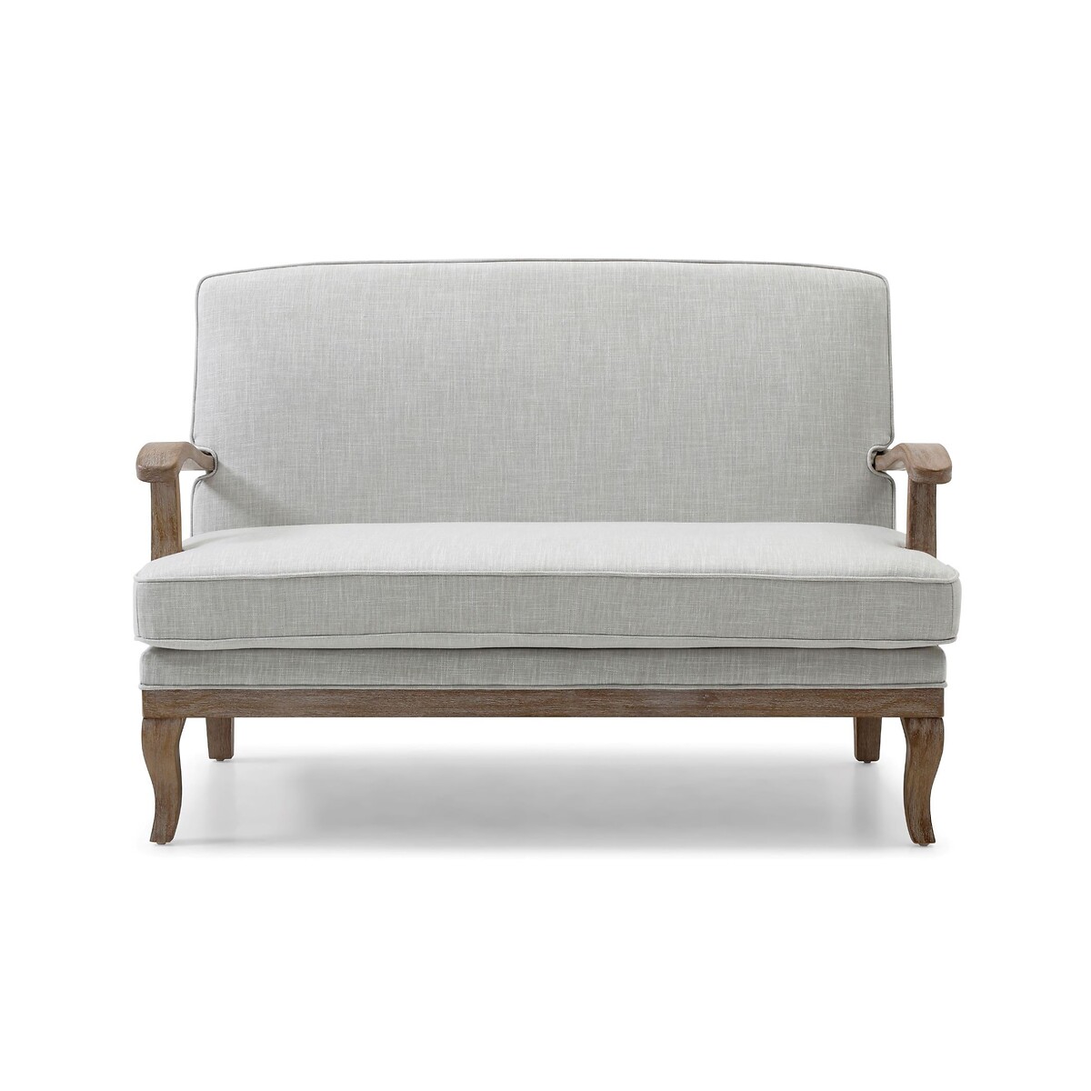 Oakley Linen 2 Seater Accent Sofa cream, SO'HOME