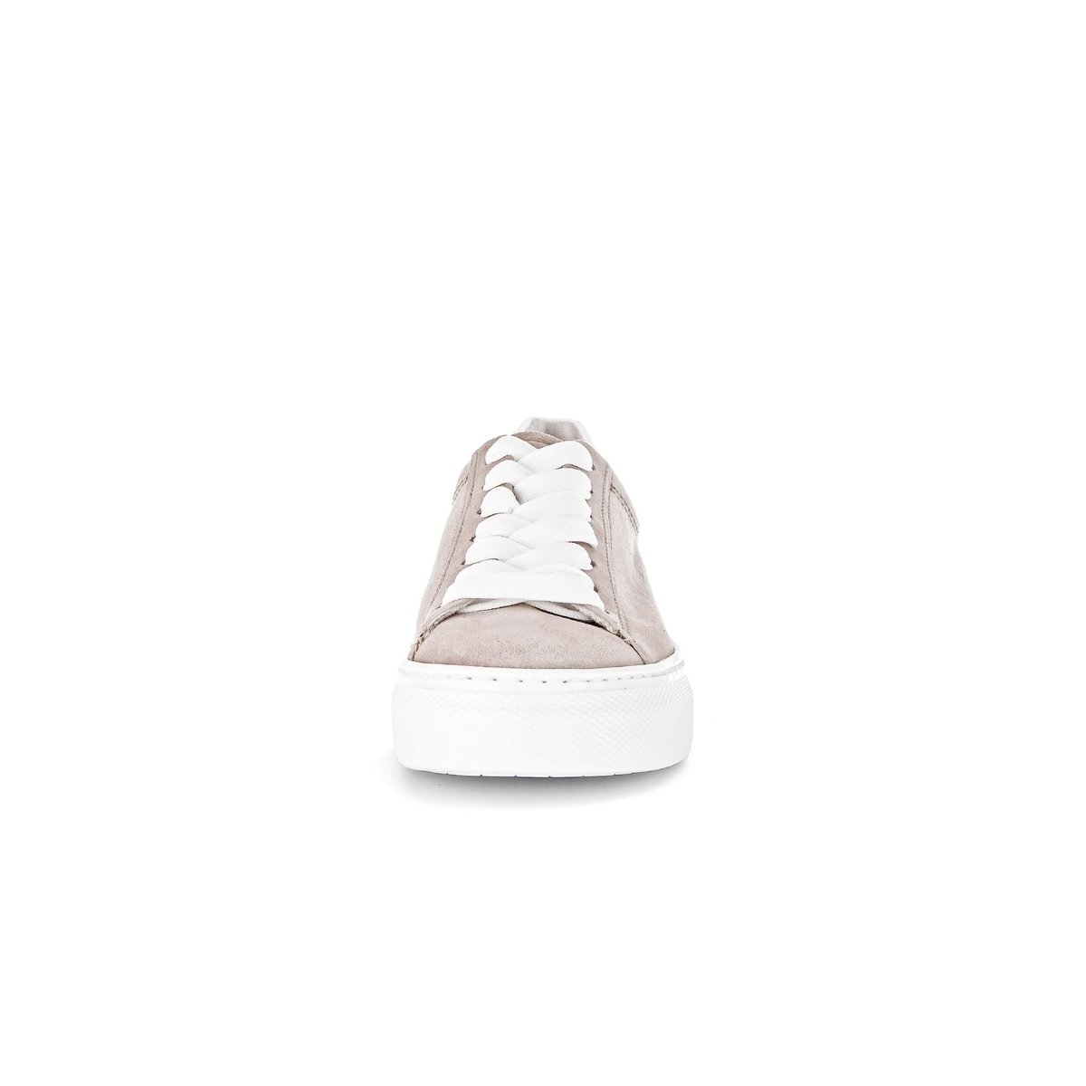 Baskets en cuir à talon compensé beige, GABOR