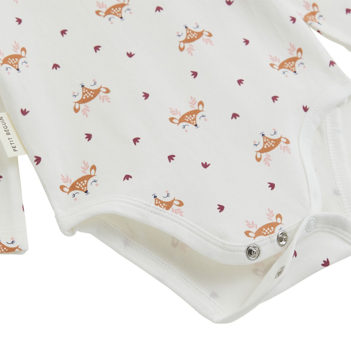 Lot de 2 bodies bébé manches longues Cléo rose, PETIT BEGUIN