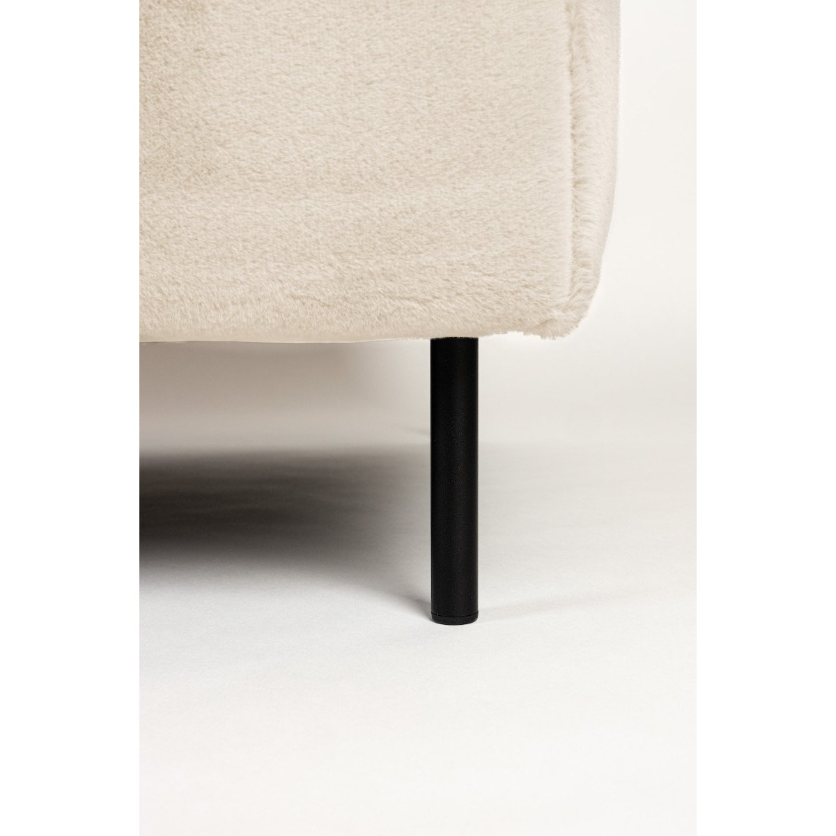 Canapé 2,5 places en tissu doux - QUADRO crème, MATHI DESIGN