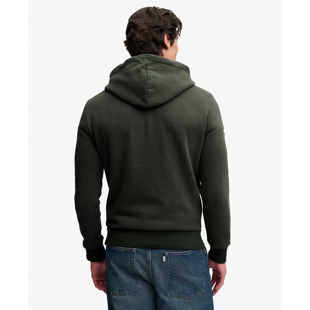 Sweat à capuche Vintage Logo Tonal Coupe Décontractée vert olive surplus goods, SUPERDRY